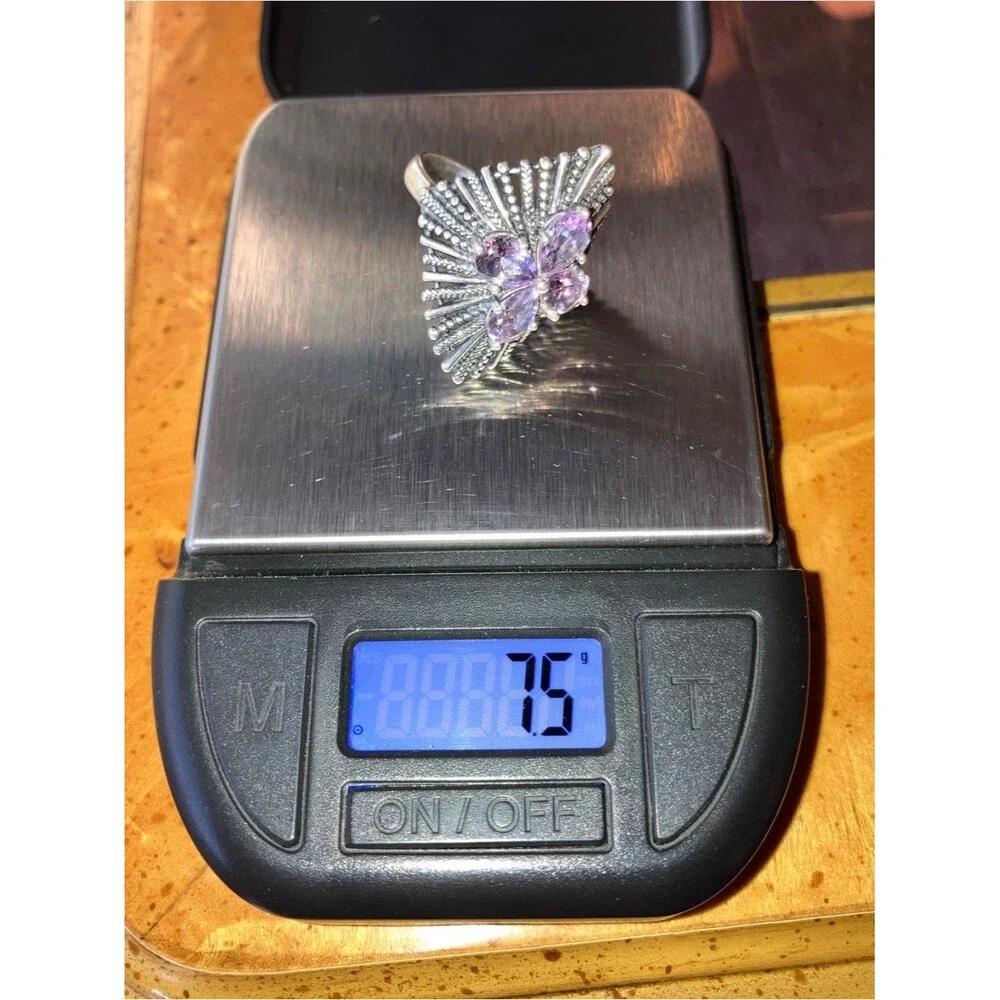 Rose de France Amethyst Sterling Silver Ring Size 7